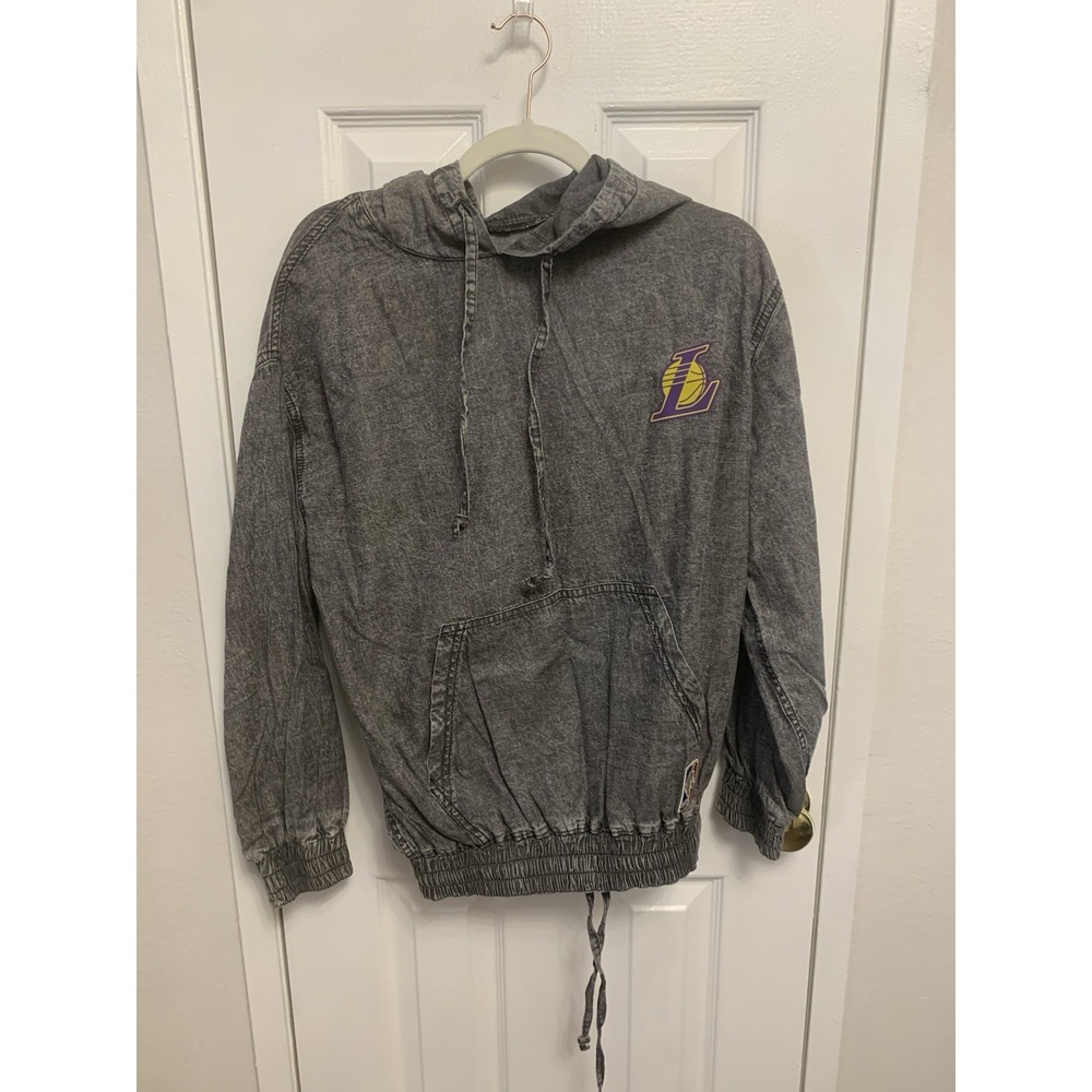 NWT Marcelo Burton x LOS ANGELES LAKERS Men's Hoodie Gray  Multicolor XSmall